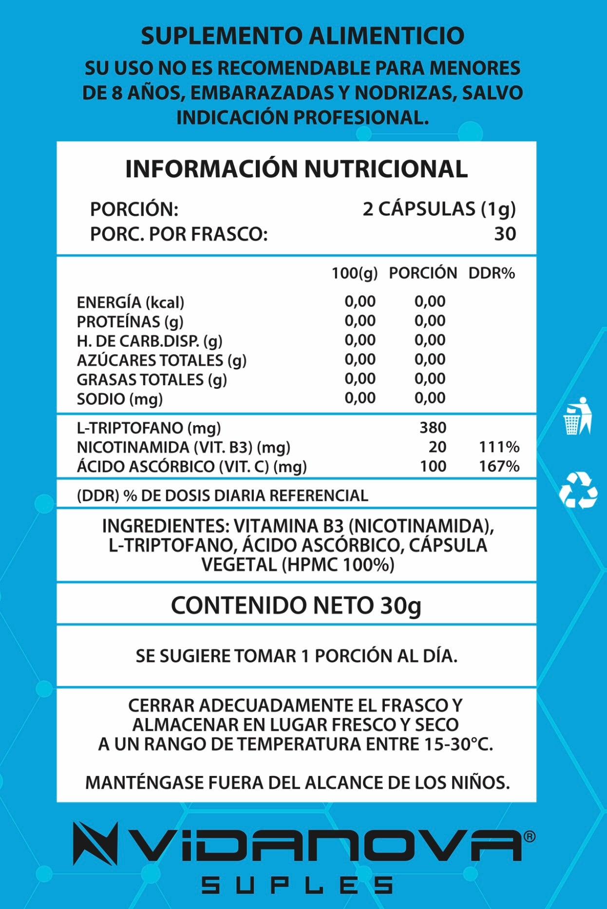 ⚡Precursor NAD+ 60 CAPS — Reparación celular y energía sostenida todo el día