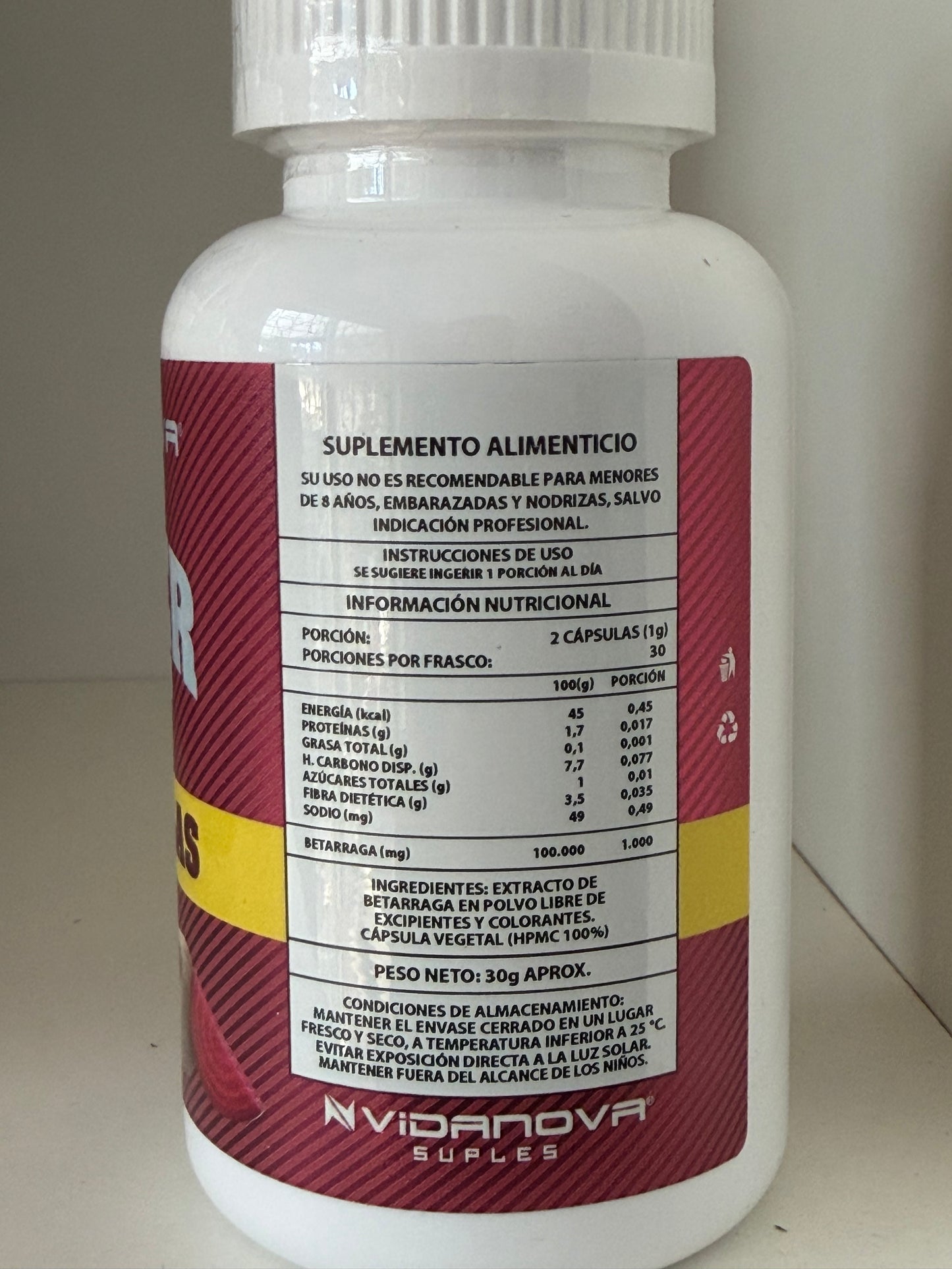 🚴 Power Beet 60 CAPS — Resistencia natural y mejor oxigenación muscular