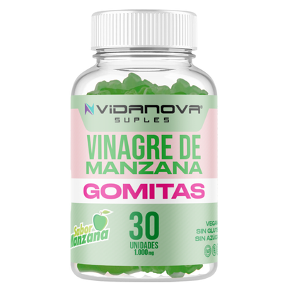 🍎 30 Gomitas Vinagre de Manzana — Controla tu peso de forma natural