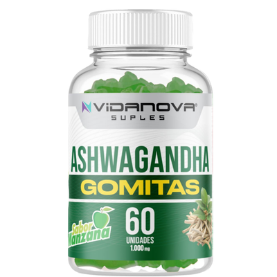 🌿 60 Gomitas Ashwagandha — Reduce el estrés y recupera tu energía