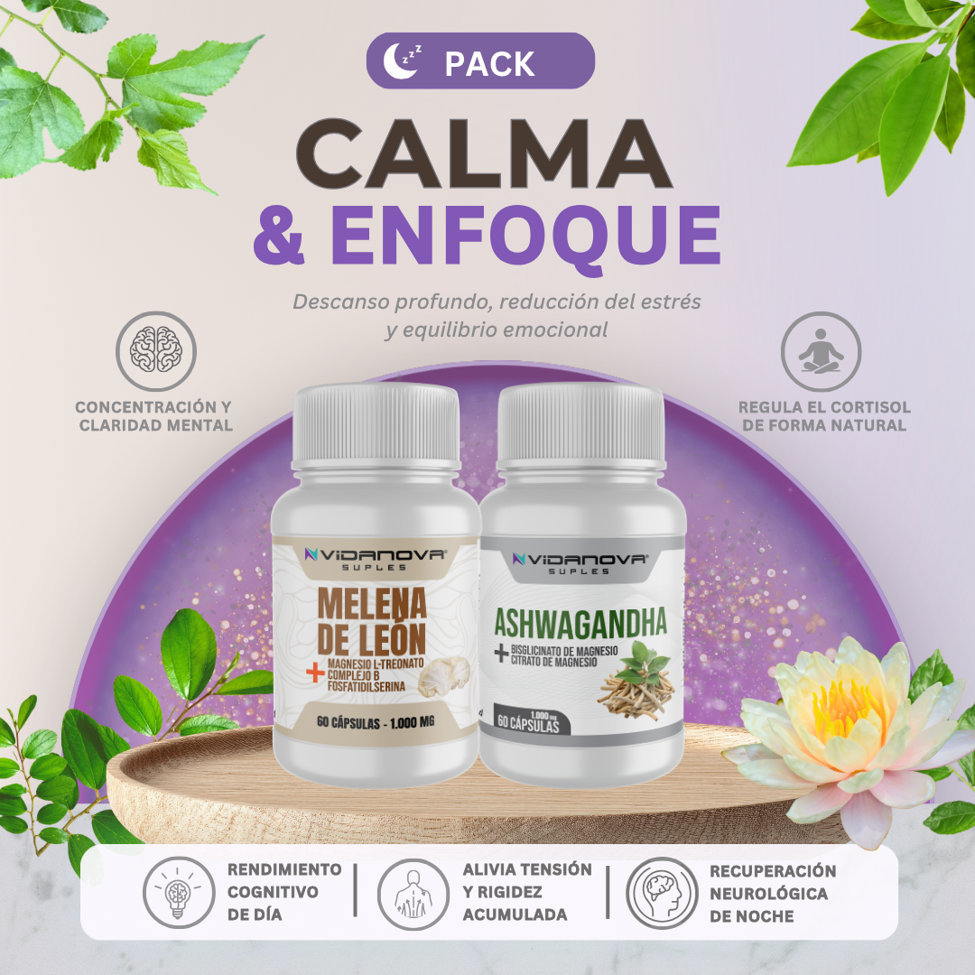 🌙Pack Calma & Enfoque — Descanso profundo, relajación y equilibrio emocional en un solo pack.