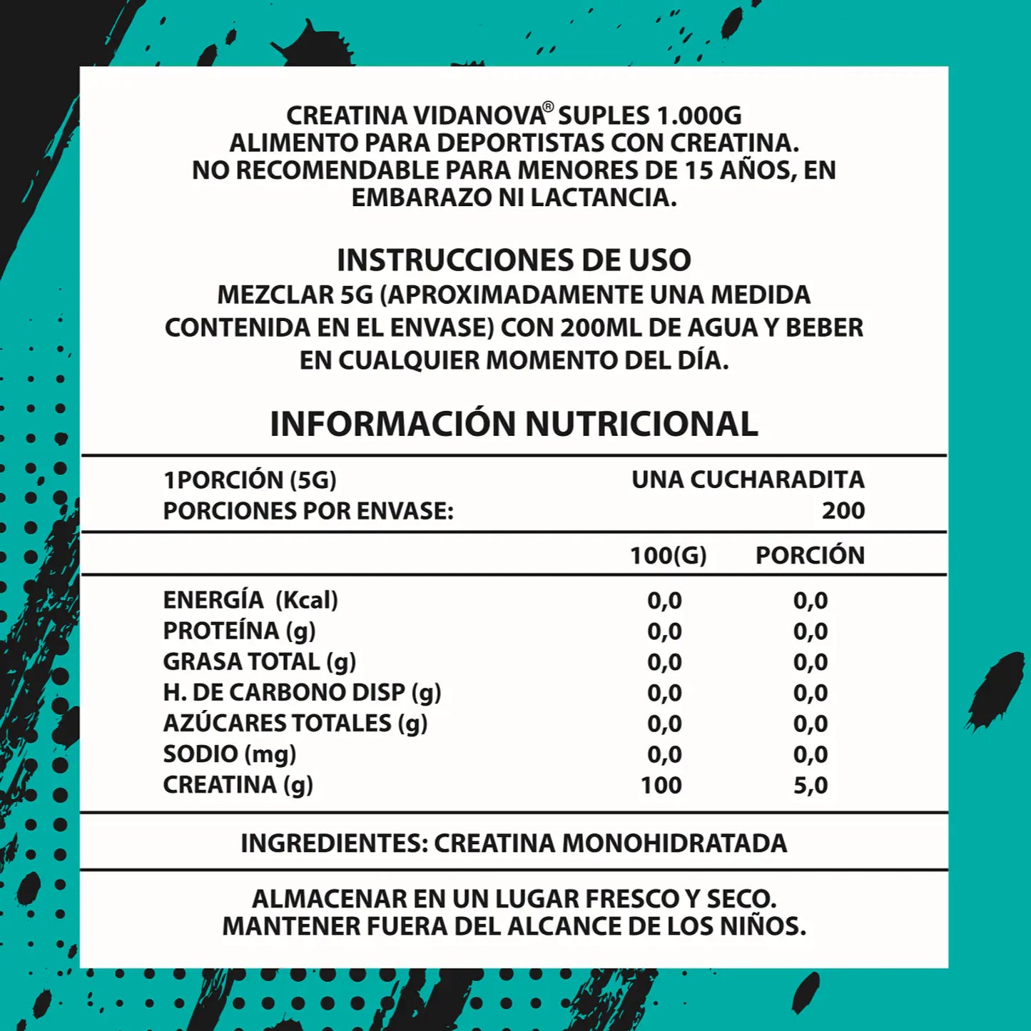 💪 Creatina Monohidratada 1KG — Gana fuerza y músculo de forma real y comprobada