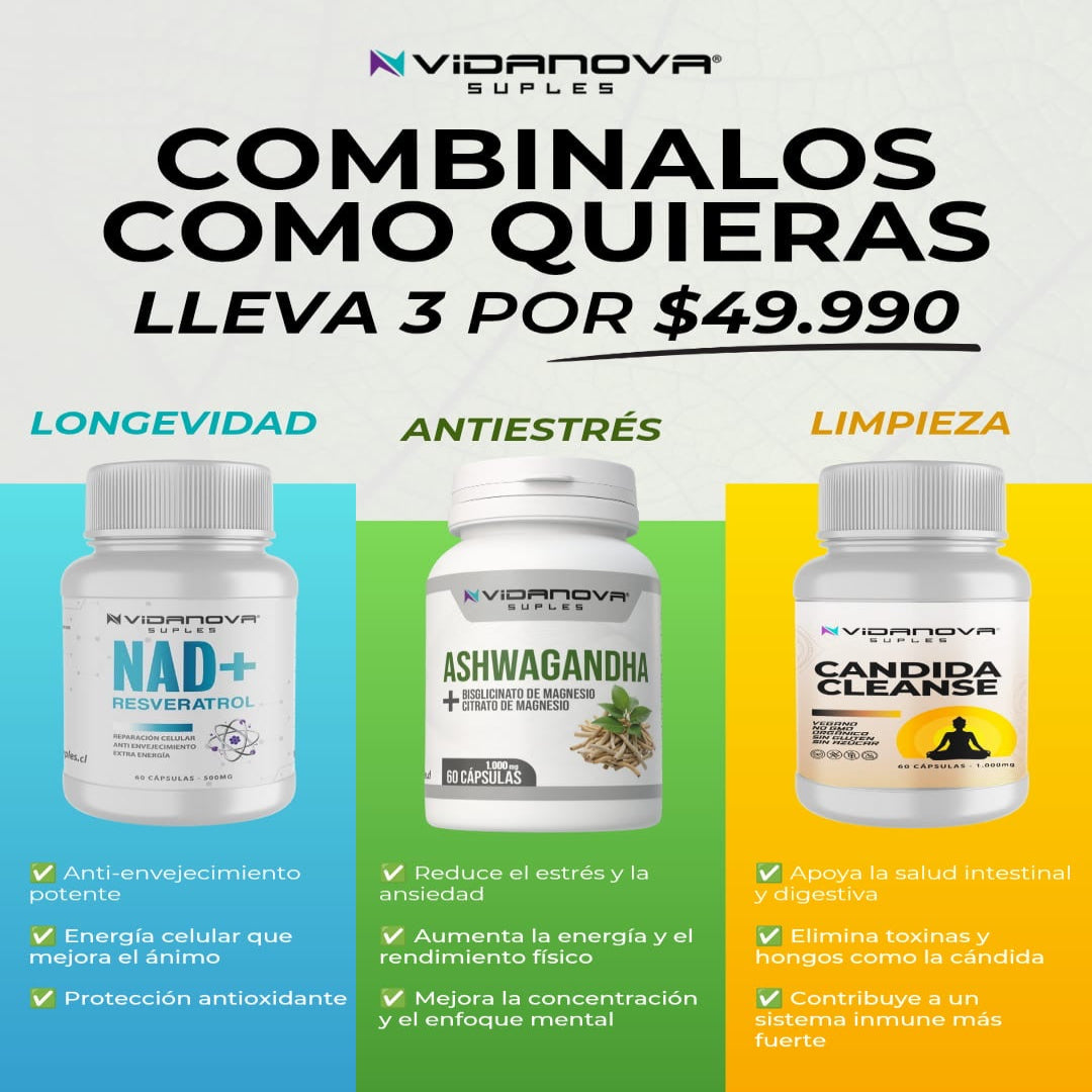 🌿✨ Pack Bienestar Total | Longevidad + Antiestrés + Limpieza