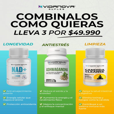 🌿✨ Pack Bienestar Total | Longevidad + Antiestrés + Limpieza