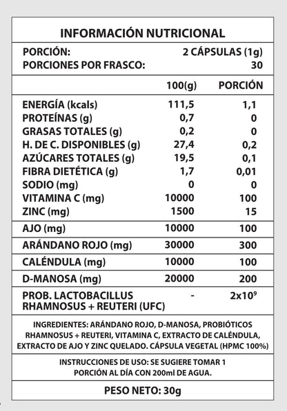 ✨🌸 Uro Probiótico Vaginal 60 CAPS — Equilibrio y protección para tu zona más íntima