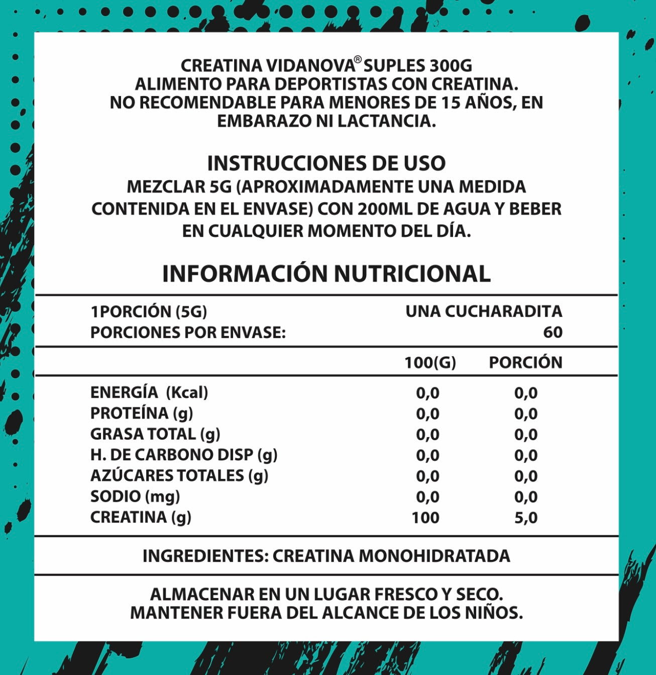 🏆 Creatina Monohidratada Pro 300g — Pureza premium para resultados garantizados