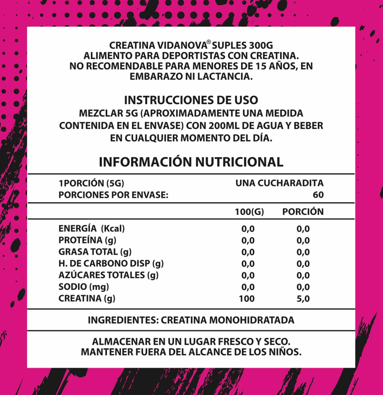 👸✨ Creatina Monohidratada Woman 300g — Tonifica tu cuerpo sin volumen ni retención