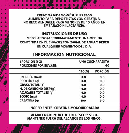 👸✨ Creatina Monohidratada Woman 300g — Tonifica tu cuerpo sin volumen ni retención