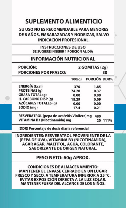 ✨ 60 Gomitas NAD+ Resveratrol — Antienvejecimiento y vitalidad desde adentro