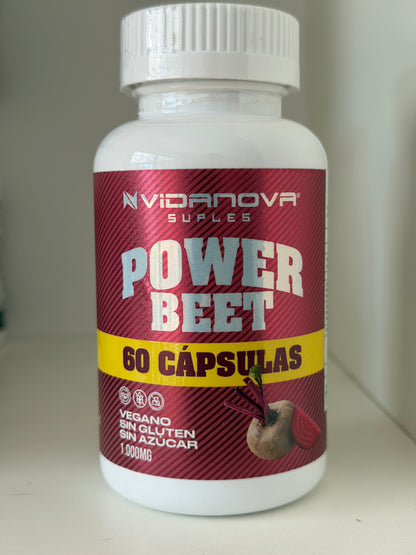 🚴 Power Beet 60 CAPS — Resistencia natural y mejor oxigenación muscular
