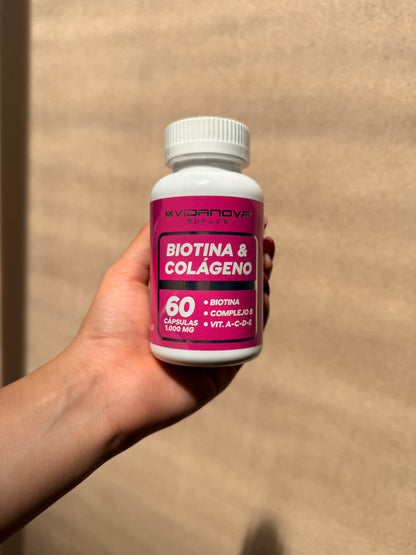 💅 Biotina & Colágeno 60 CAPS — Piel firme, cabello fuerte y uñas radiantes