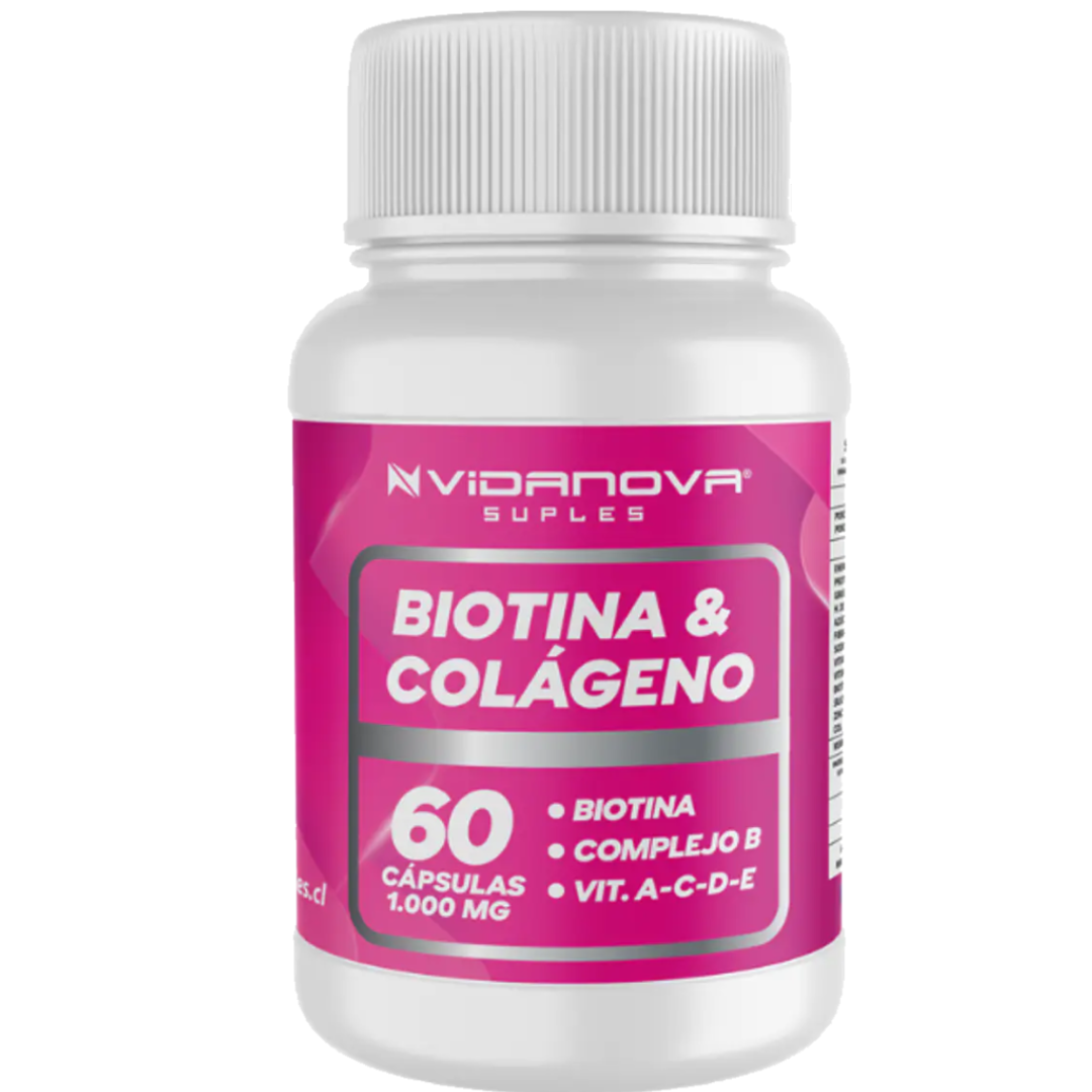 💅 Biotina & Colágeno 60 CAPS — Piel firme, cabello fuerte y uñas radiantes