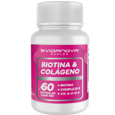 💅 Biotina & Colágeno 60 CAPS — Piel firme, cabello fuerte y uñas radiantes