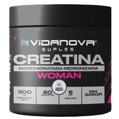 👸✨ Creatina Monohidratada Woman 300g — Tonifica tu cuerpo sin volumen ni retención