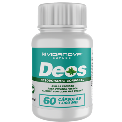 🌸 Deos 60 CAPS — Desodorante natural desde adentro, sin químicos