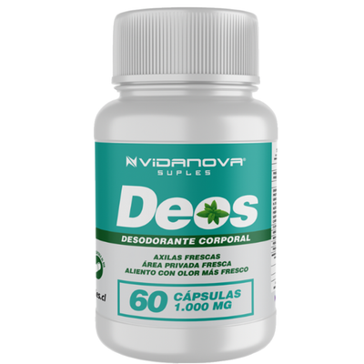 🌸 Deos 60 CAPS — Desodorante natural desde adentro, sin químicos
