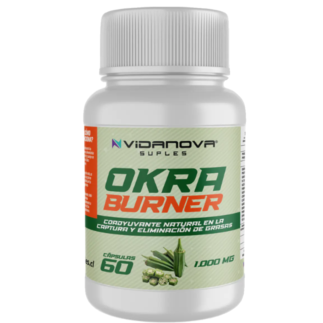 🔥 Okra Burner 60 CAPS — Quema grasa, controla el apetito y moldea tu figura