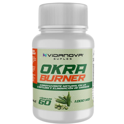 🔥 Okra Burner 60 CAPS — Quema grasa, controla el apetito y moldea tu figura