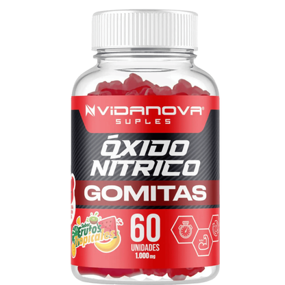 ⚡🍒 60 Gomitas Óxido Nítrico — Más bombeo y energía en cada entrenamiento