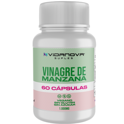 🍎💊 Vinagre de Manzana 60 CAPS — Control de peso y digestión saludable en cápsulas