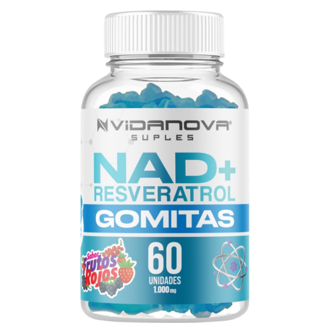 ✨ 60 Gomitas NAD+ Resveratrol — Antienvejecimiento y vitalidad desde adentro
