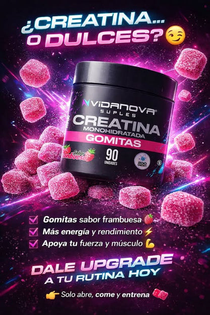 🍬90 Gomitas de Creatina — Rendimiento explosivo en formato delicioso