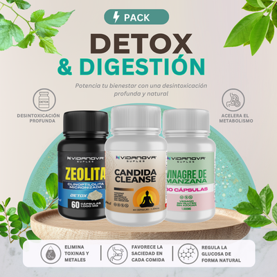Pack Detox & Digestión — Elimina toxinas, activa tu metabolismo y mejora tu digestión de forma natural.
